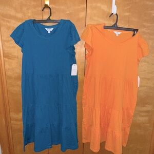 *NWT* Time and Tru Dresses one Teal and Orange Dress